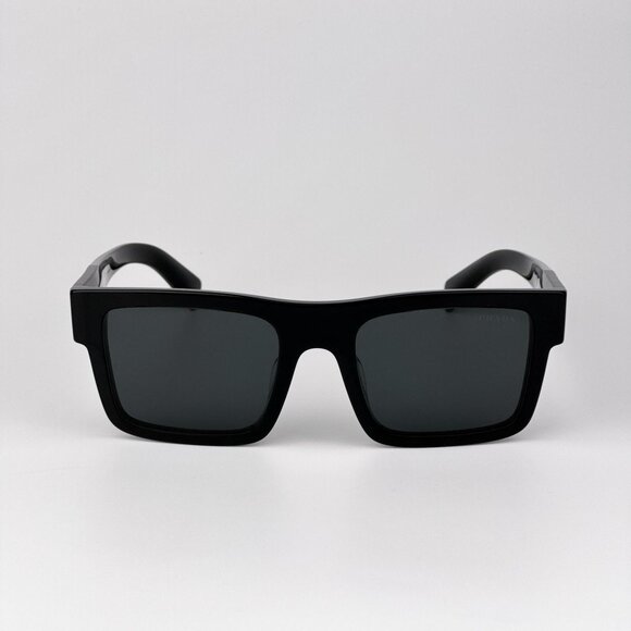 Prada PR19WSF Rectangle Sunglasses – Black Frame Grey Lenses | Model 1AB5S0 - Picture 2 of 9